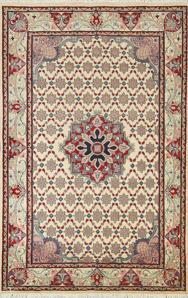 100% Vegetable Dye Tabriz Oriental Area Rug 4x6