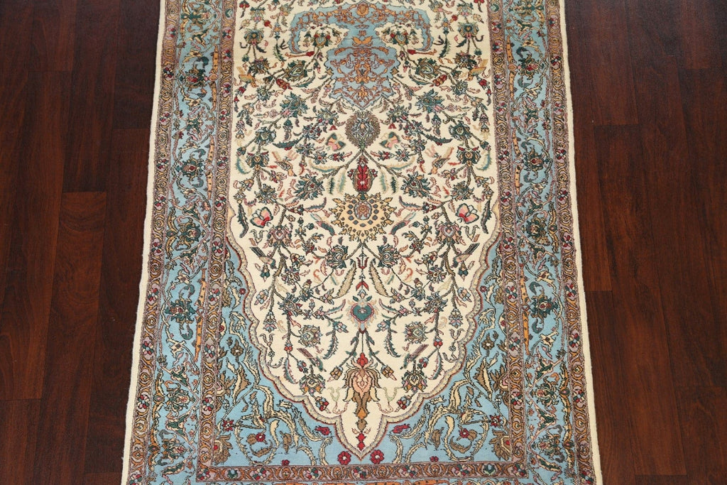 100% Vegetable Dye Floral Tabriz Oriental Area Rug 4x6