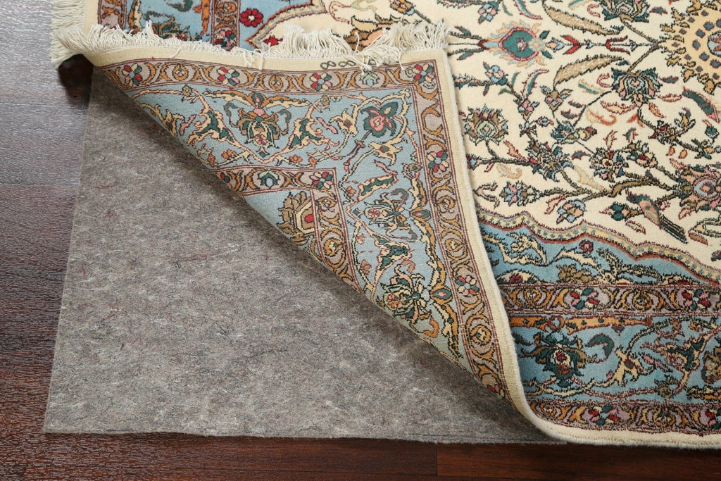 100% Vegetable Dye Floral Tabriz Oriental Area Rug 4x6