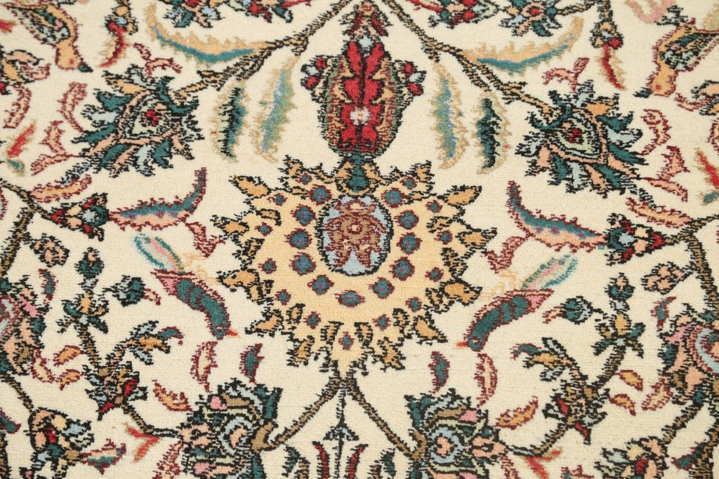 100% Vegetable Dye Floral Tabriz Oriental Area Rug 4x6