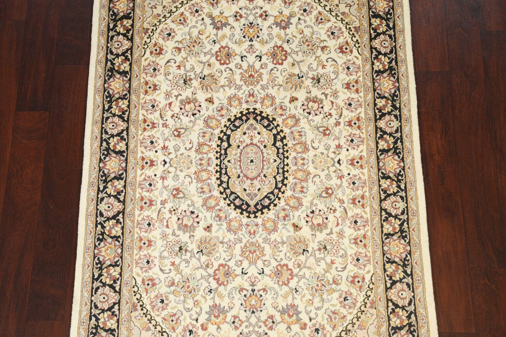 100% Vegetable Dye Floral Tabriz Oriental Area Rug 4x6