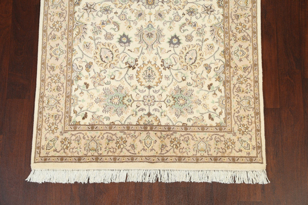 100% Vegetable Dye Floral Tabriz Oriental Area Rug 4x6