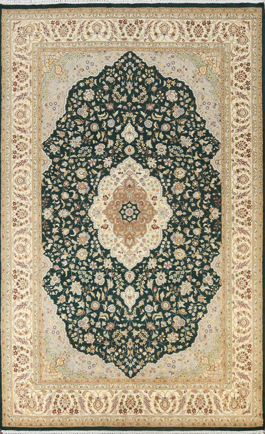 100% Vegetable Dye Tabriz Oriental Area Rug 6x9