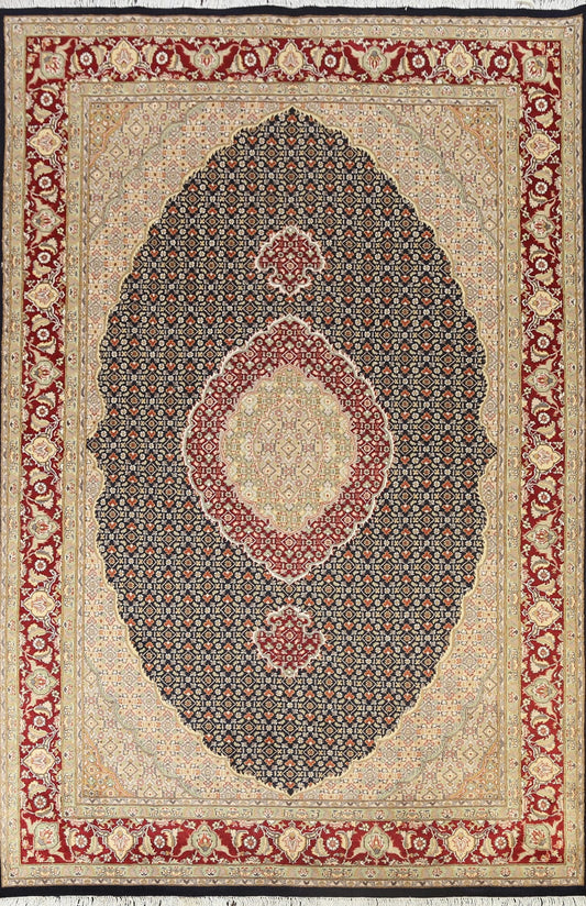 Traditional Tabriz Mahi Oriental Area Rug 6x9