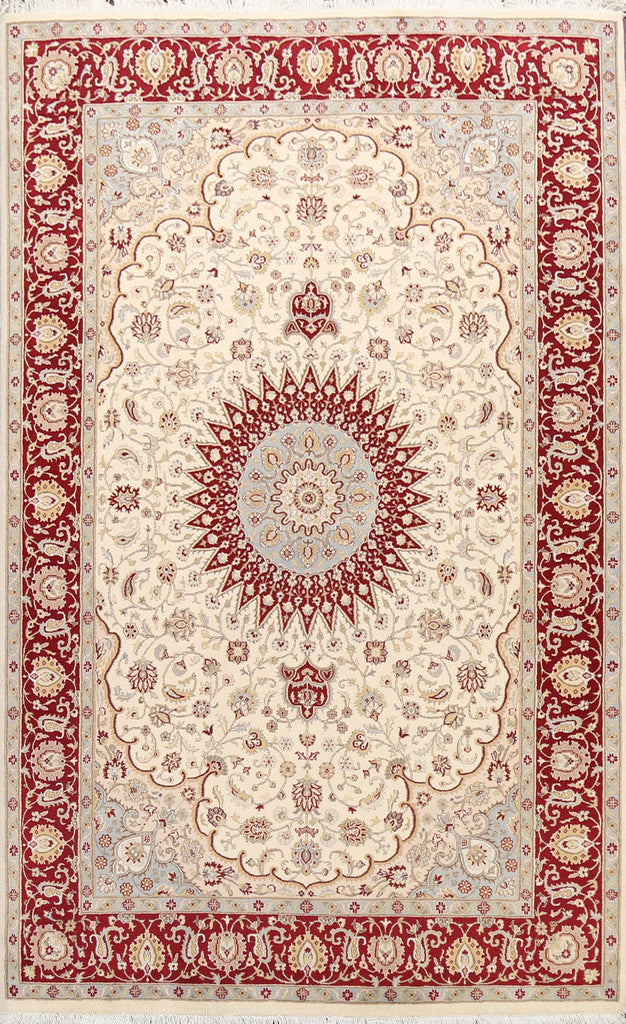 100% Vegetable Dye Tabriz Oriental Area Rug 6x9