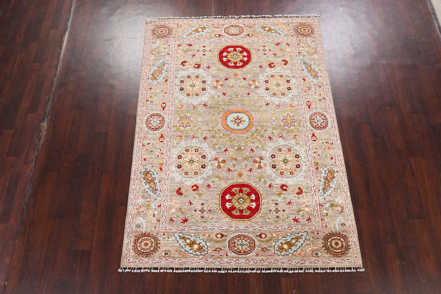 100% Vegetable Dye Kazak Oriental Area Rug 6x8