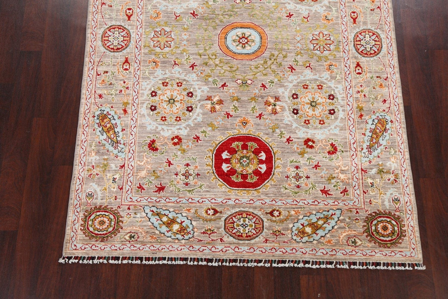 100% Vegetable Dye Kazak Oriental Area Rug 6x8