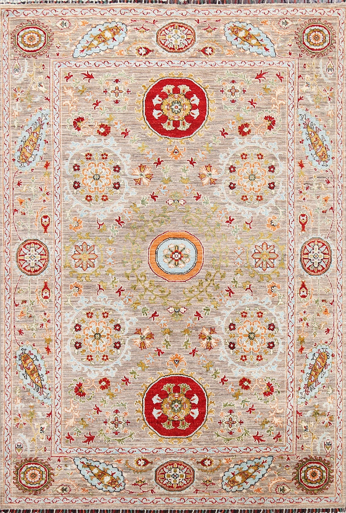 100% Vegetable Dye Kazak Oriental Area Rug 6x8