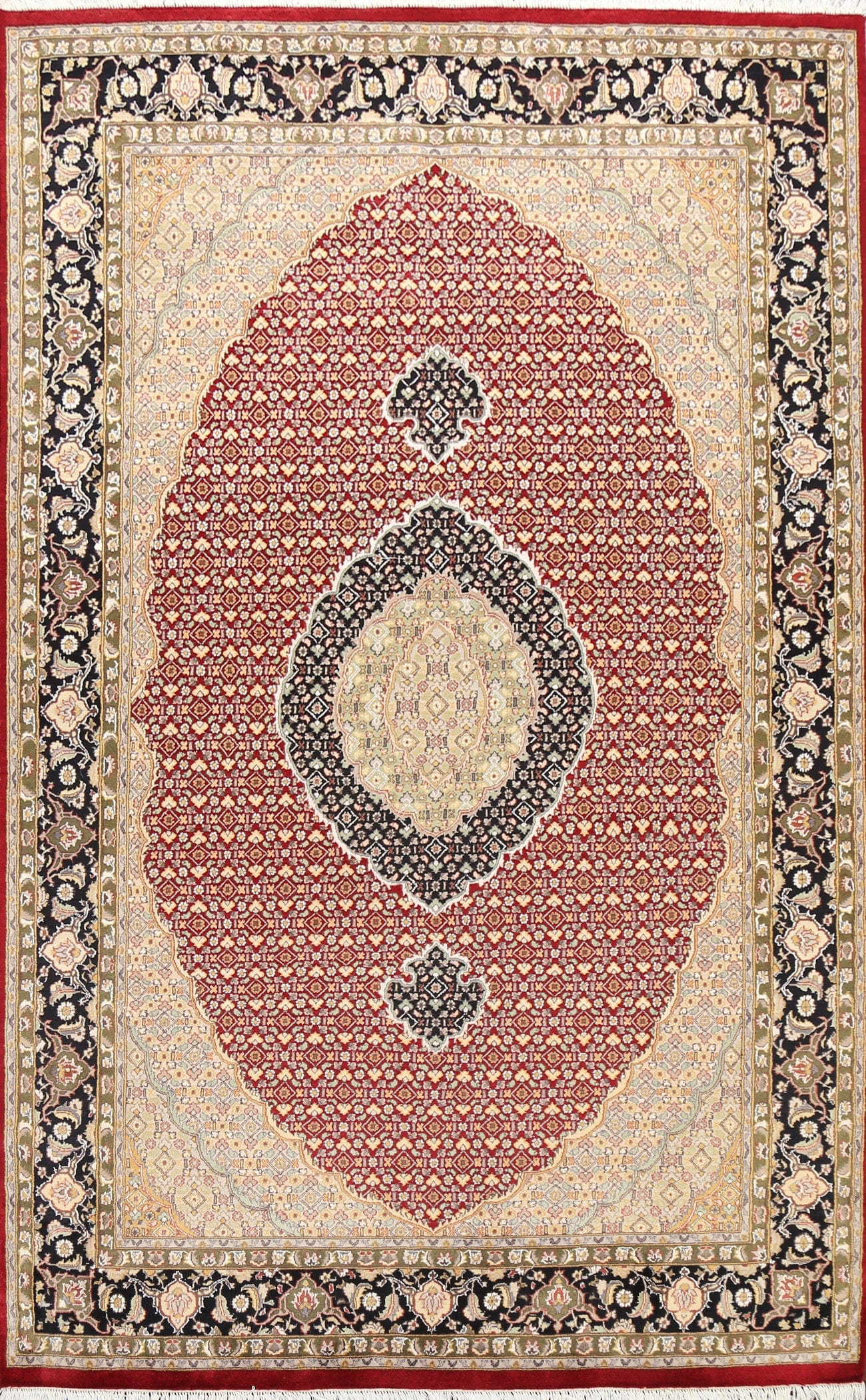 Traditional Tabriz Mahi Oriental Area Rug 6x9