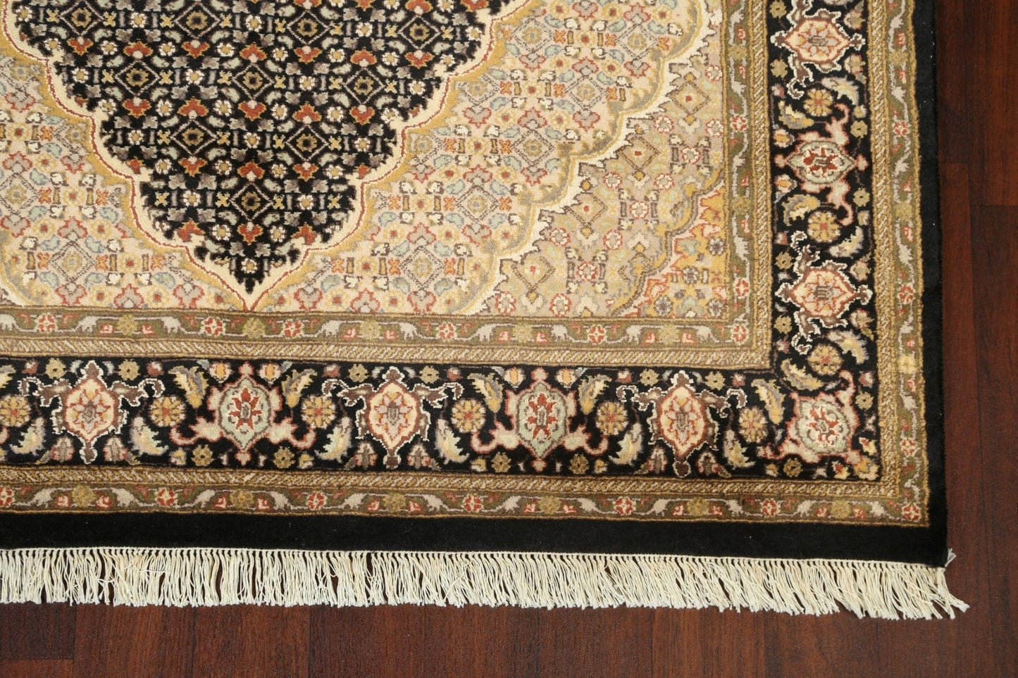 100% Vegetable Dye Tabriz Mahi Oriental Area Rug 5x8