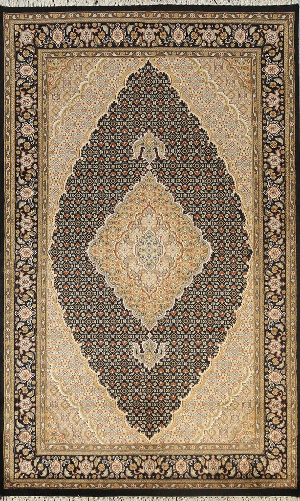 100% Vegetable Dye Tabriz Mahi Oriental Area Rug 5x8