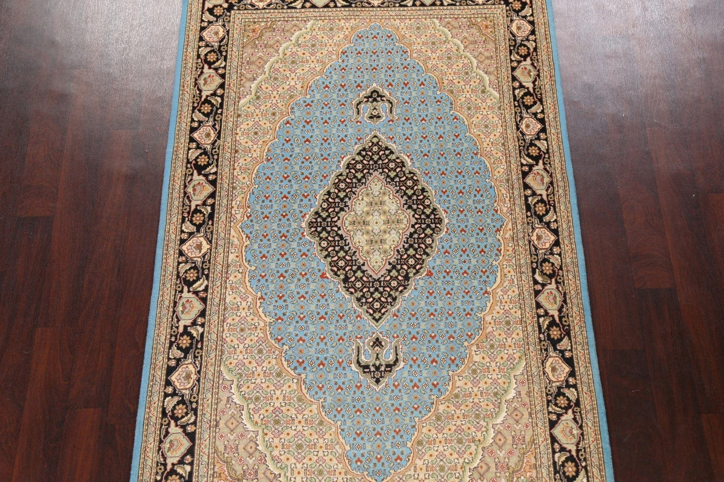 100% Vegetable Dye Tabriz Mahi Oriental Area Rug 5x7