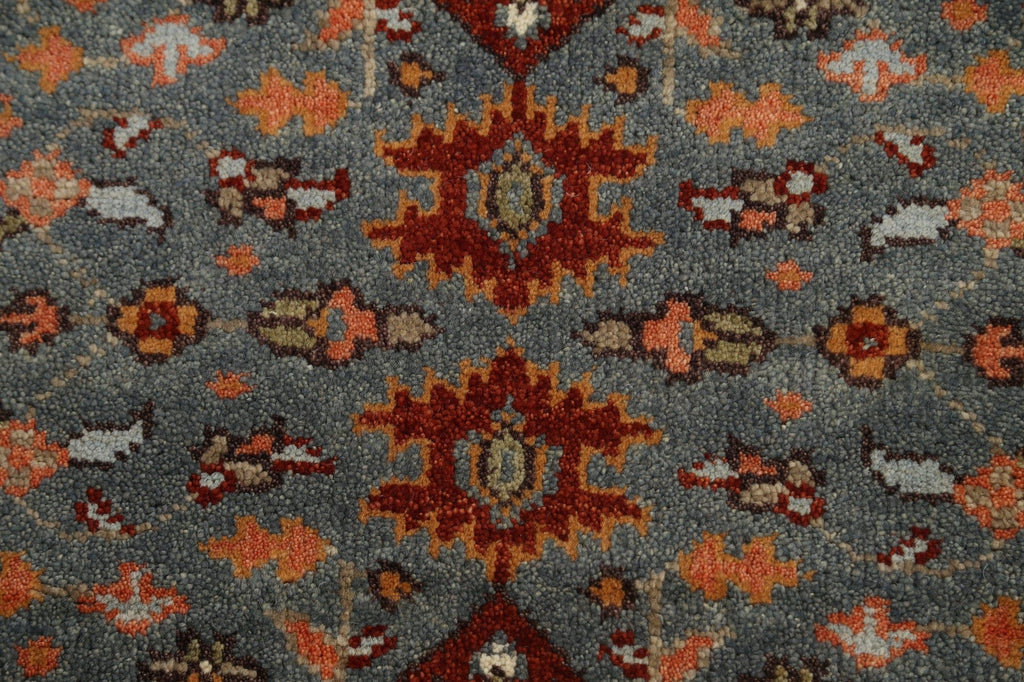 Geometric Indo Heriz Serapi Oriental Runner Rug 3x10