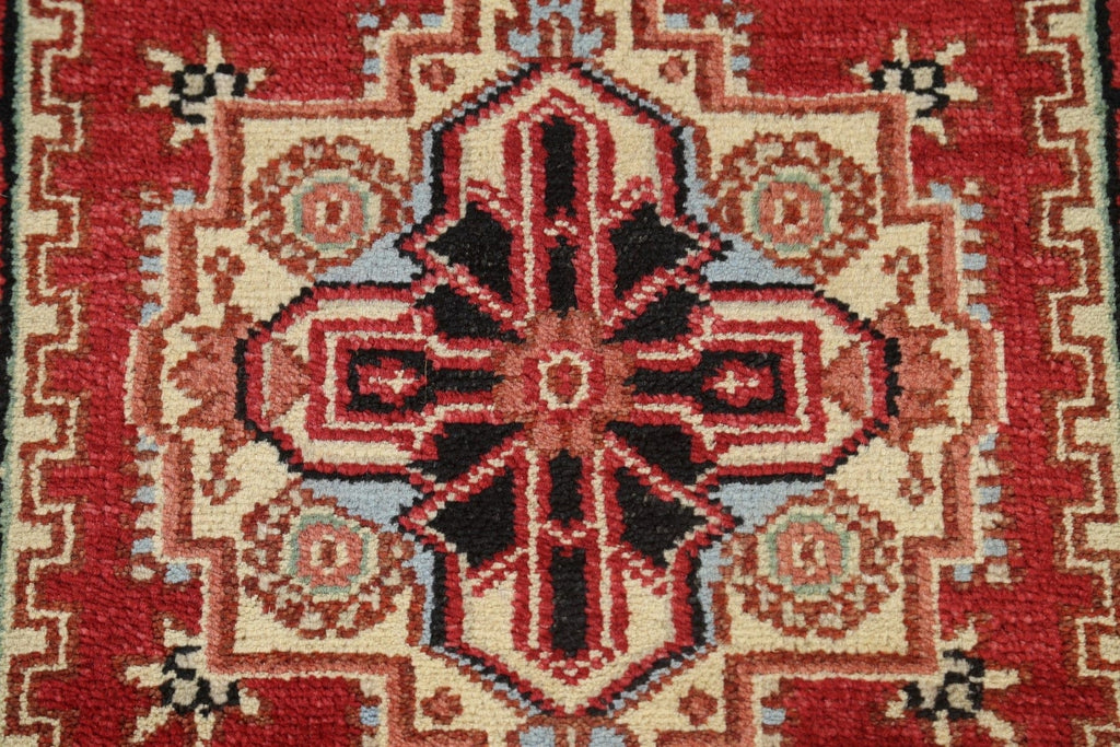 Geometric Indo Heriz Serapi Oriental Runner Rug 3x26