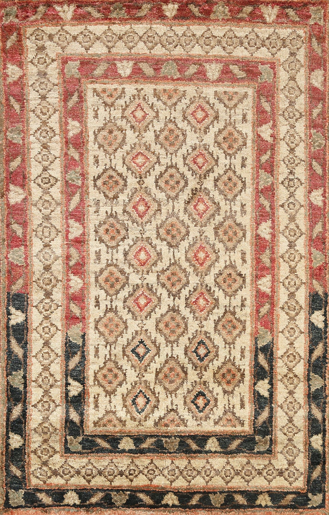 Geometric Contemporary Oriental Area Rug 6x8