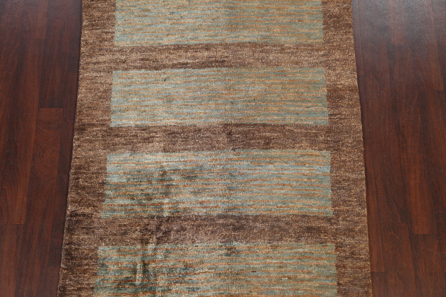 Striped Contemporary Oriental Area Rug 5x7