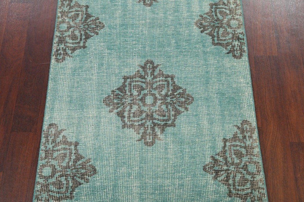 Geometric Vintage Style Distressed Area Rug 4x6