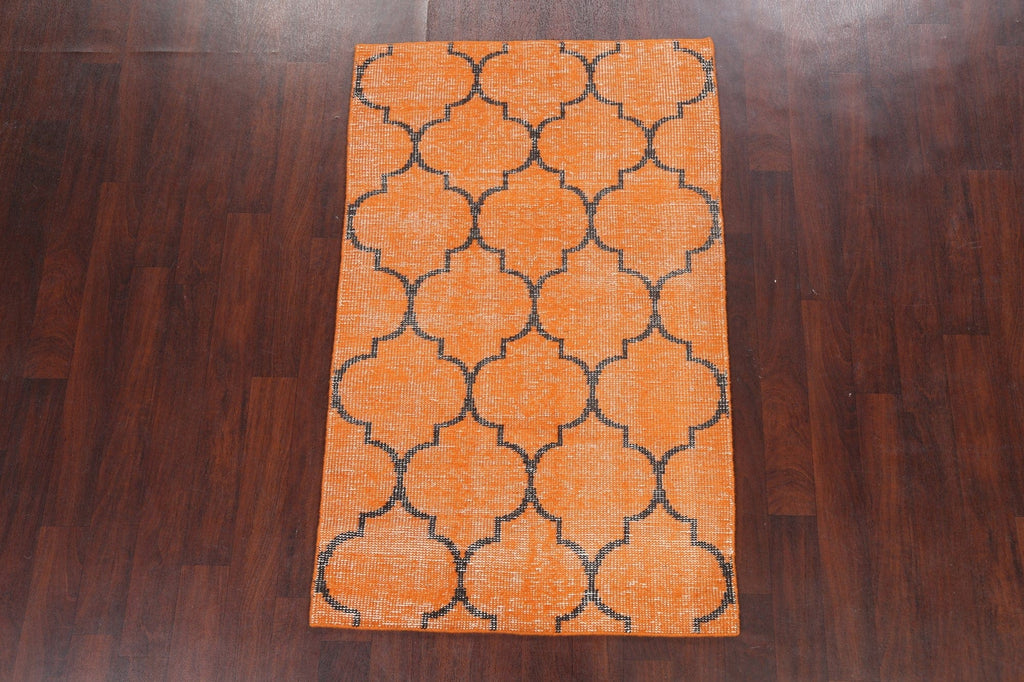 All-Over Vintage Style Distressed Area Rug 4x6