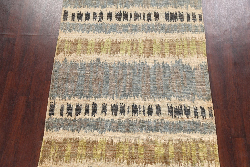 Contemporary Abstract Oriental Area Rug 5x8