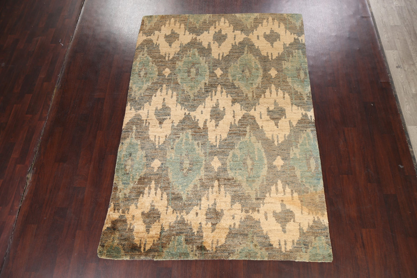 Contemporary Abstract Oriental Area Rug 6x9