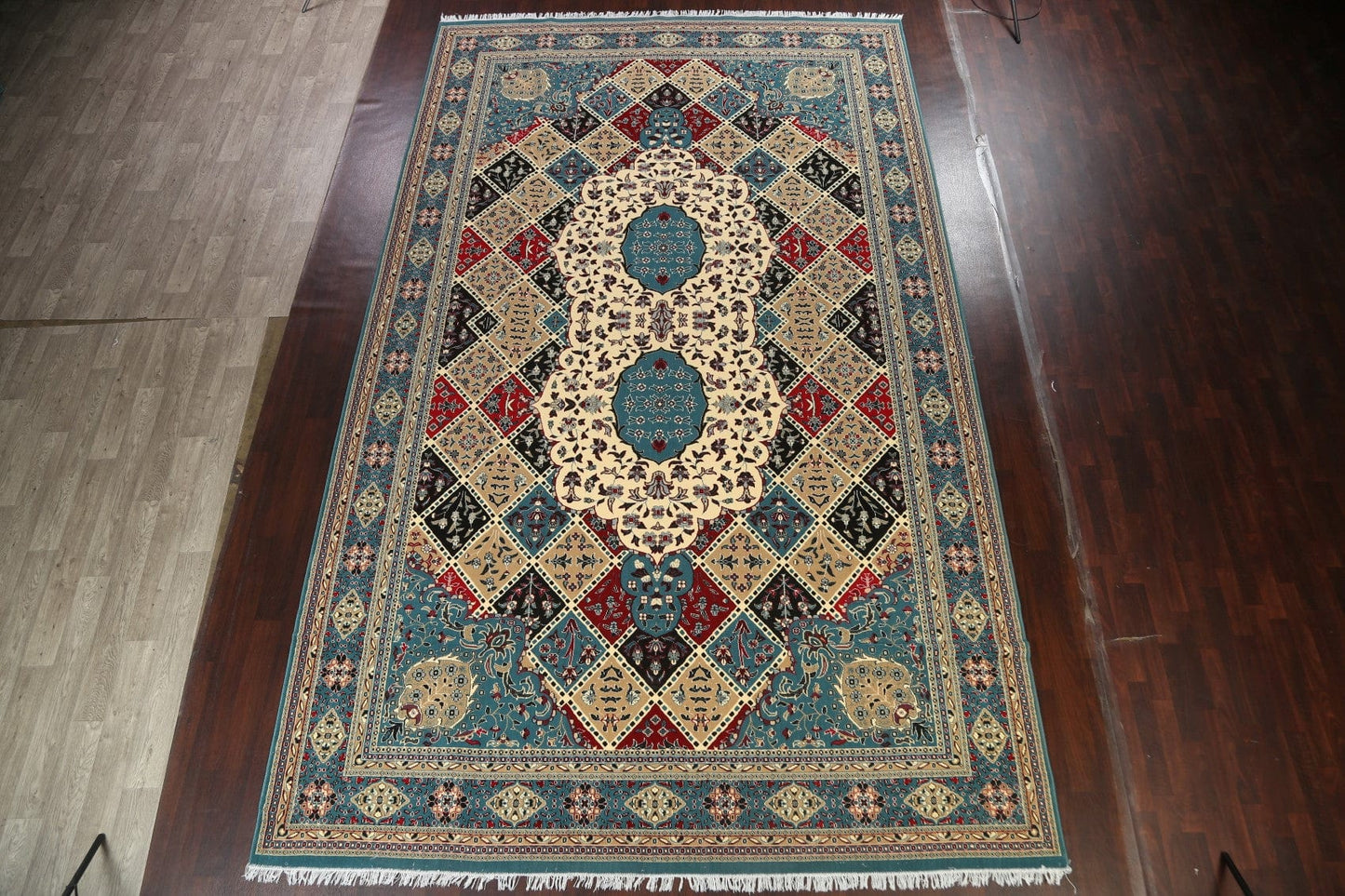 Geometric Tabriz Oriental Area Rug 10x17