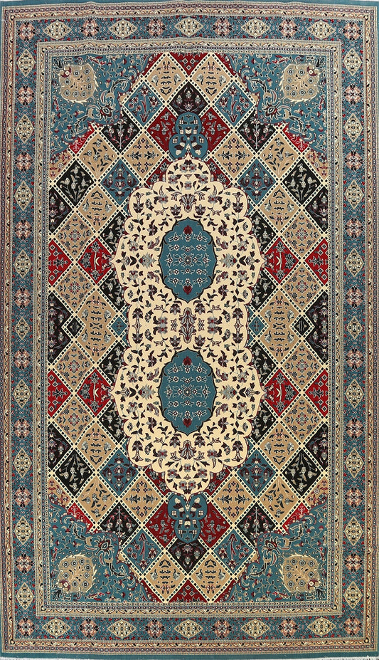 Geometric Tabriz Oriental Area Rug 10x17