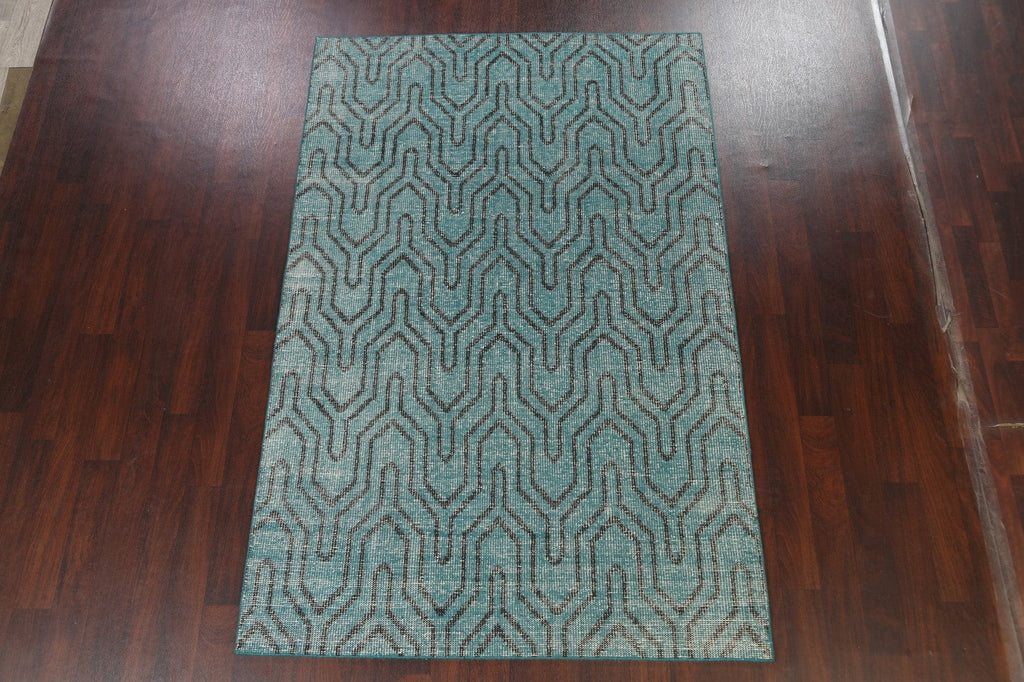 All-Over Vintage Style Distressed Area Rug 6x9