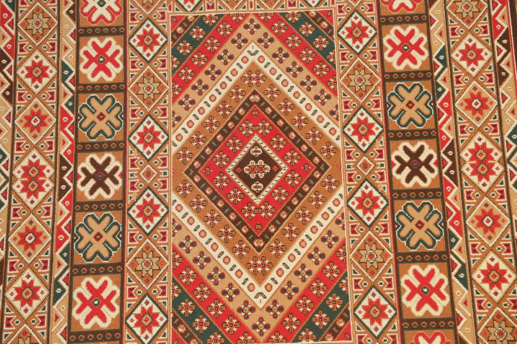 Geometric Tabriz Oriental Area Rug 7x7 Round