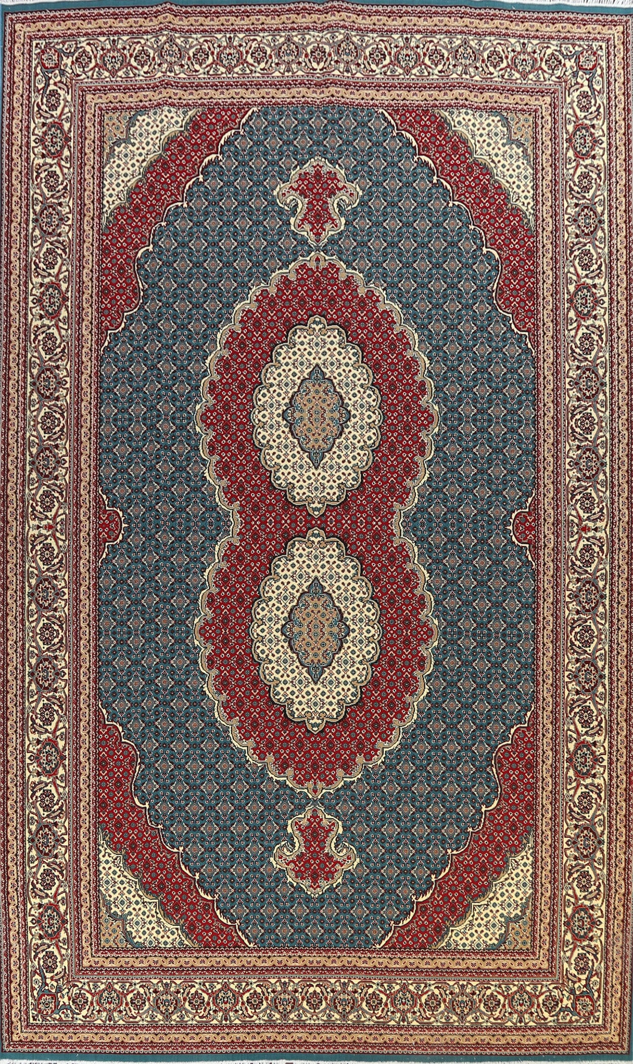 Geometric Tabriz Mahi Oriental Area Rug 10x17