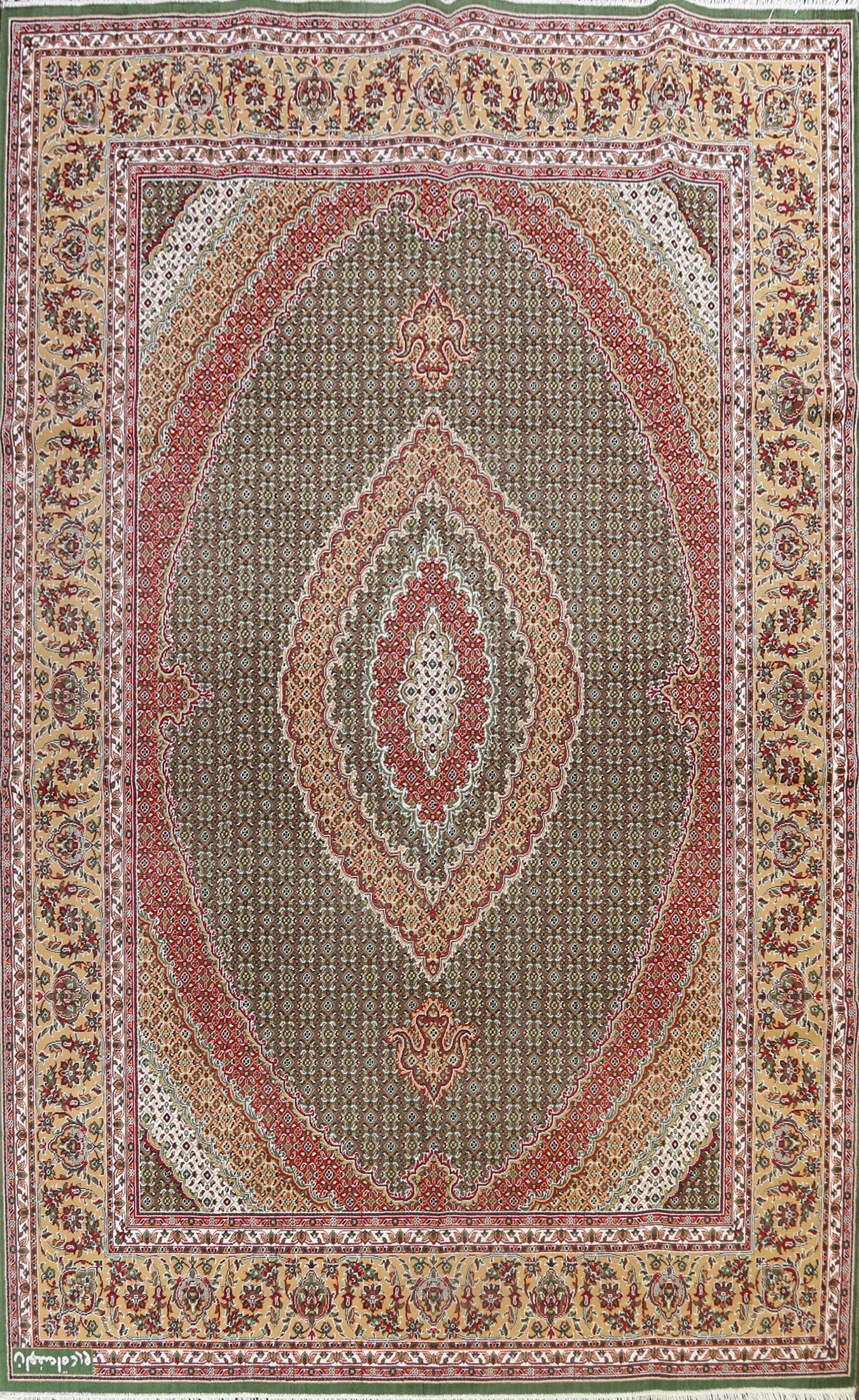 Geometric Tabriz Mahi Oriental Area Rug 10x13