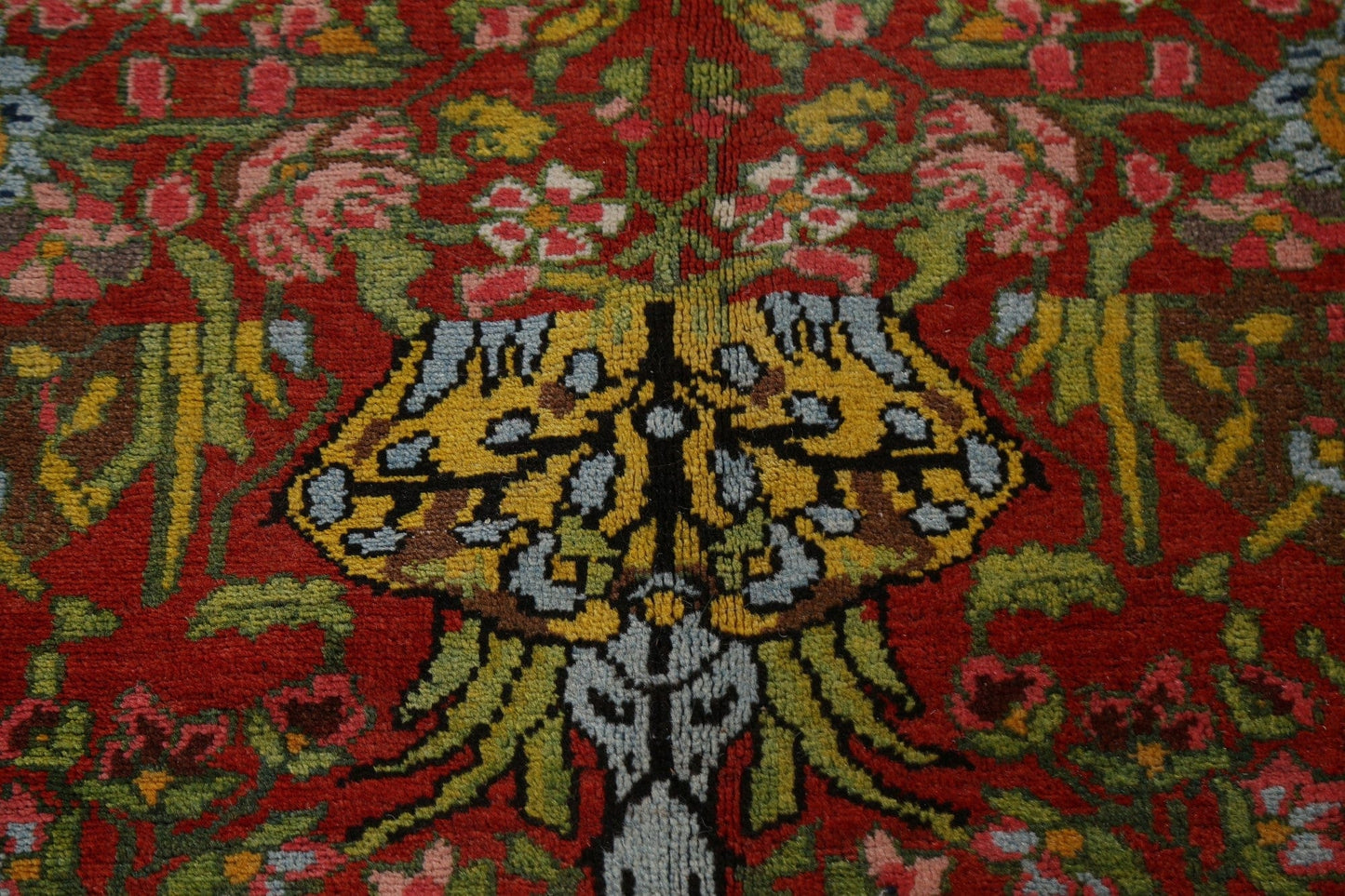 Antique Vegetable Dye Bakhtiari Shalamzar Persian Area Rug 7x15