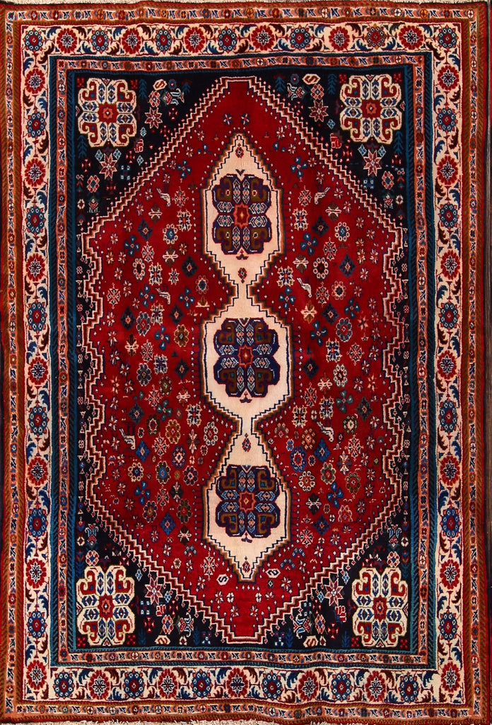 5x7 Abadeh Shiraz Persian Area Rug