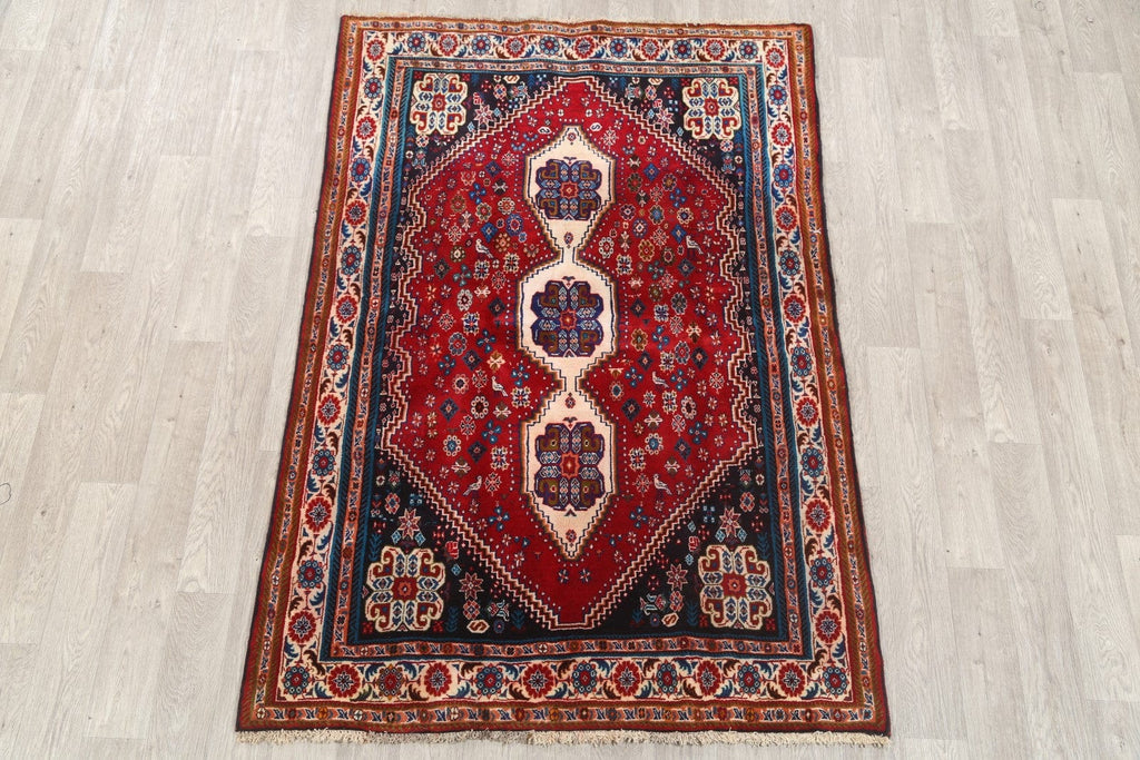 5x7 Abadeh Shiraz Persian Area Rug