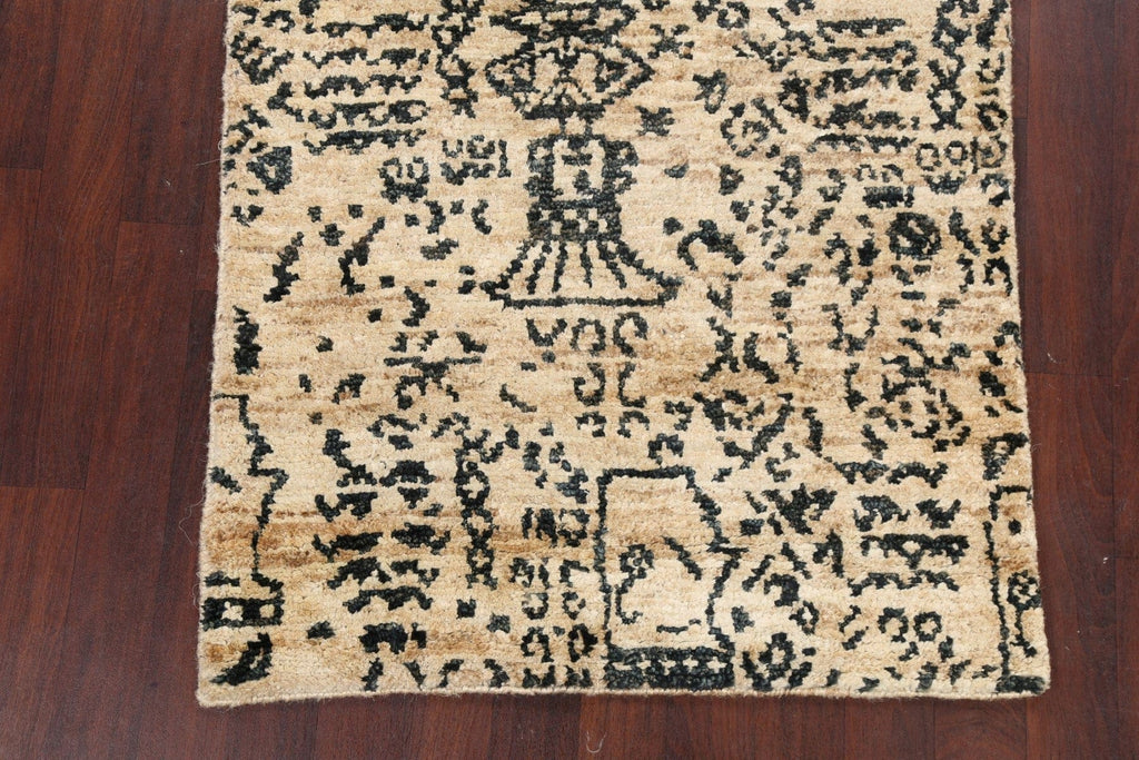 Tribal Abstract Oriental Area Rug 4x6