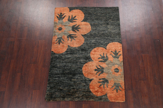 Contemporary Abstract Oriental Area Rug 5x6