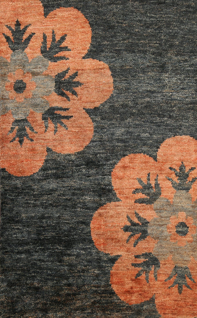 Contemporary Abstract Oriental Area Rug 5x6