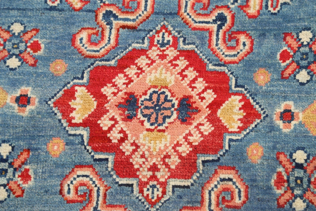 Geometric Kazak Oriental Area Rug 3x4