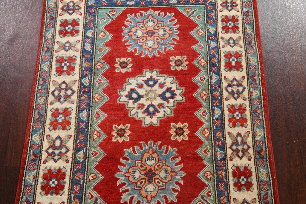 Geometric Kazak Oriental Area Rug 3x4