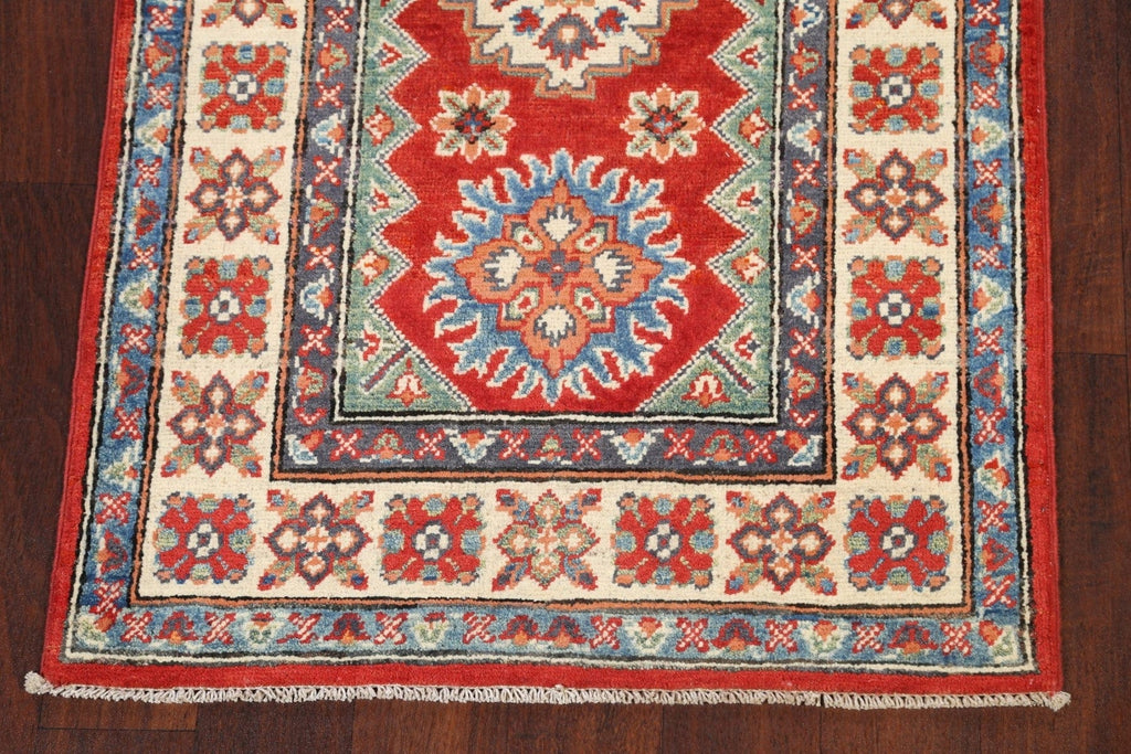 Geometric Kazak Oriental Area Rug 3x4