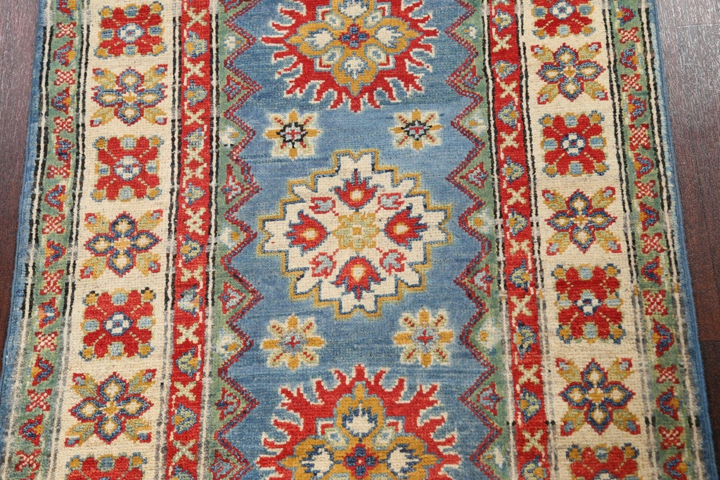 Geometric Kazak Oriental Area Rug 3x4