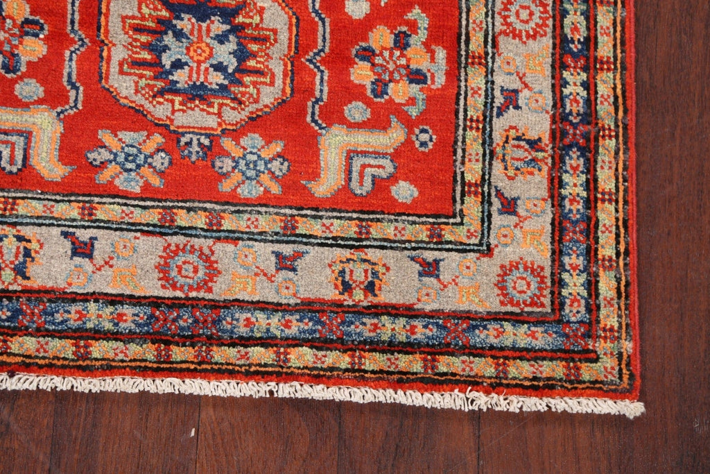 Geometric Kazak Oriental Area Rug 3x4