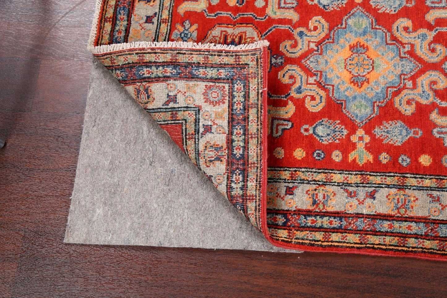 Geometric Kazak Oriental Area Rug 3x4