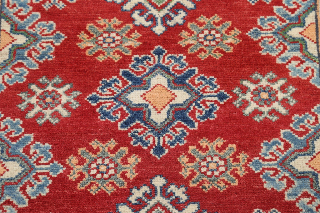 Geometric Kazak Oriental Area Rug 3x4