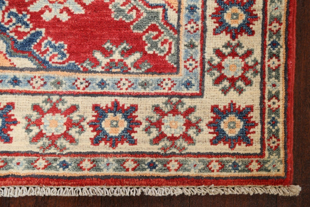 Geometric Kazak Oriental Area Rug 3x4