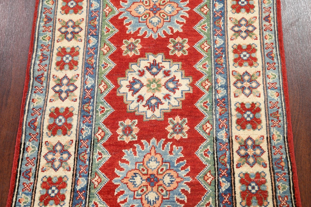 Geometric Kazak Oriental Area Rug 3x4