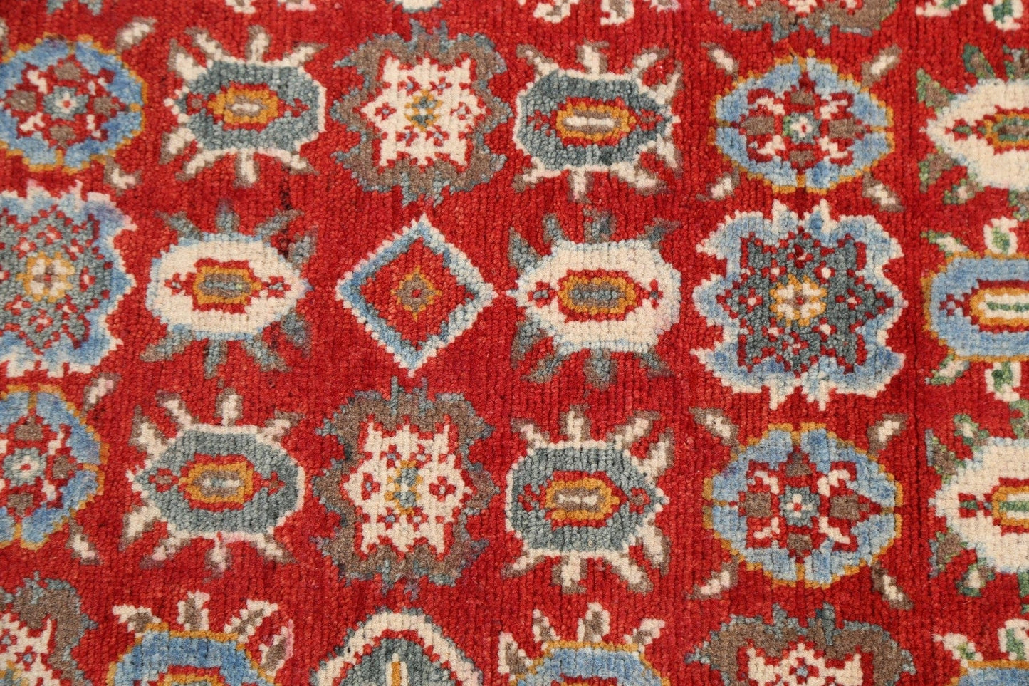 Geometric Kazak Oriental Area Rug 3x4