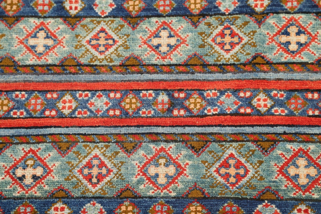 Tribal Geometric Kazak Oriental Area Rug 3x4