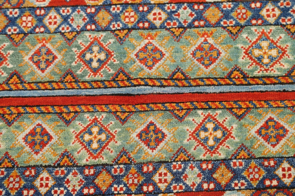 Tribal Geometric Kazak Oriental Area Rug 3x4