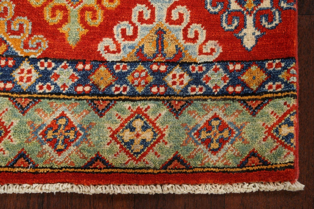 Tribal Geometric Kazak Oriental Area Rug 3x4