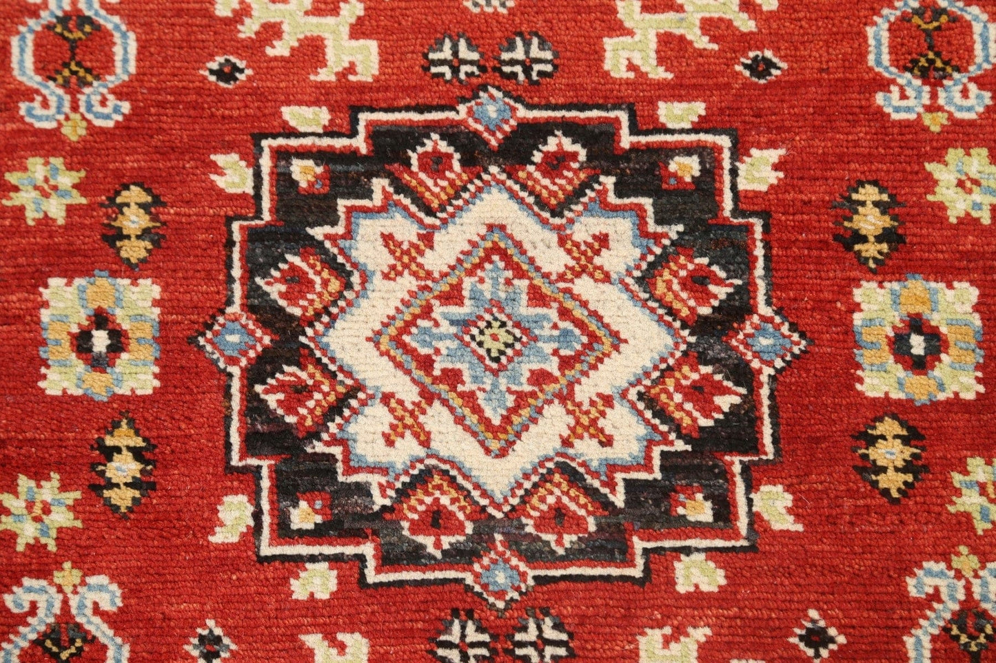 Geometric Kazak Oriental Area Rug 3x4